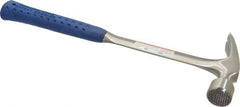 Estwing - 1-3/8 Lb Head, Straight Steel Framing Hammer - 16" OAL, 1-3/64" Face Diam, Milled Face, Steel Handle with Grip - Apex Tool & Supply