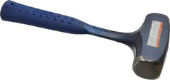 Estwing - 4 Lb Head, 11-1/2" Long Drilling Hammer - Steel Head, 1-3/8" Face Diam, 5" Long Head, Steel Handle with Grip - Apex Tool & Supply