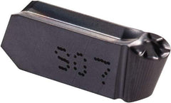 Iscar - 400200GIPY Grade IC907, 4mm Cutting Width Carbide Grooving Insert - Neutral, 2mm Corner Radius, TiAlN Finish - Apex Tool & Supply