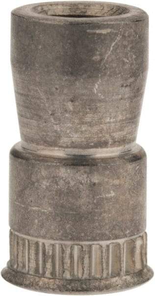 Made in USA - M3x0.50 Metric Coarse, Cadmium-Plated, Steel Knurled Rivet Nut Inserts - 0.76mm to 2.29mm Grip, 4.76mm Drill Size, 5.63mm Body Diam - Apex Tool & Supply