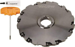 Kennametal - Arbor Hole Connection, 2-25/32" Depth of Cut, 8" Cutter Diam, Indexable Slotting Cutter - Apex Tool & Supply