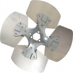 Made in USA - 10" Blade Diam, Commercial Fan Blade - Clockwise Rotation, 4 Blades - Apex Tool & Supply