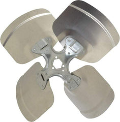 Made in USA - 14" Blade Diam, Commercial Fan Blade - Clockwise Rotation, 4 Blades - Apex Tool & Supply