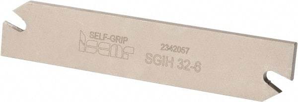 Iscar - 1.2598" Blade Height, 0.2047" Blade Width, 5.9055" OAL, Right Hand Cut, Double End Indexable Cut-Off Blade - SGIH Blade, Self Grip Series - Apex Tool & Supply