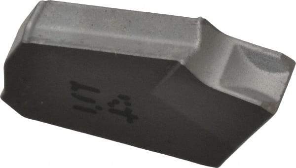 Iscar - GTN3 IC54 Grade, 0.122" Cutting Width, Carbide Cutoff Insert - 0° Neutral Lead Angle, 0.0079" Cnr Rad, Single End - Apex Tool & Supply
