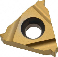 Carmex - 16ER External Right Hand 16 UN Laydown Threading Insert - Grade P25C, TiN Coated Carbide - Apex Tool & Supply