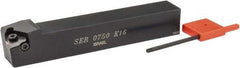 Carmex - External Thread, Right Hand Cut, 3/4" Shank Width x 3/4" Shank Height Indexable Threading Toolholder - 5" OAL, 16ER Insert Compatibility, SE Toolholder, Series SER - Apex Tool & Supply