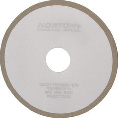 Norton - 6" Diam x 1-1/4" Hole x 1/8" Thick, 220 Grit Surface Grinding Wheel - Diamond, Type 1A1, Very Fine Grade, Resinoid Bond - Apex Tool & Supply