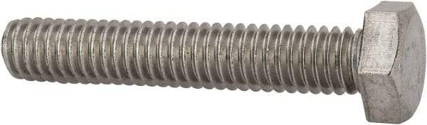 Value Collection - 5/16-18 UNC, 1-3/4" Length Under Head Hex Head Cap Screw - Fully Threaded, Grade 316 Stainless Steel, Uncoated, 1/2" Hex - Apex Tool & Supply