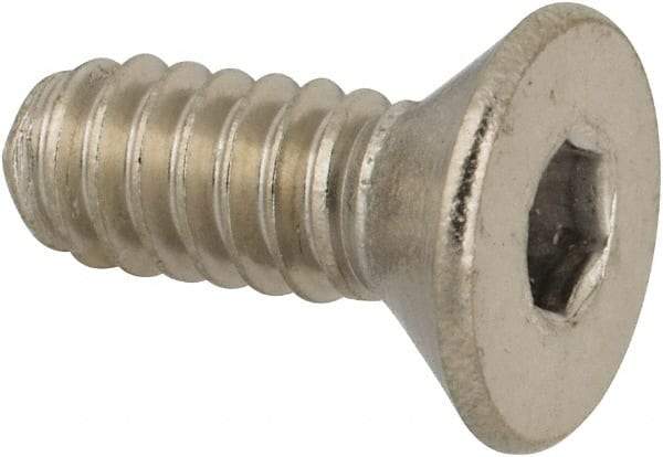 Value Collection - #10-24 UNC Hex Socket Drive, 82° Flat Screw - Grade 316 Stainless Steel, 1/2" OAL - Apex Tool & Supply