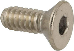 Value Collection - #10-24 UNC Hex Socket Drive, 82° Flat Screw - Grade 316 Stainless Steel, 1/2" OAL - Apex Tool & Supply