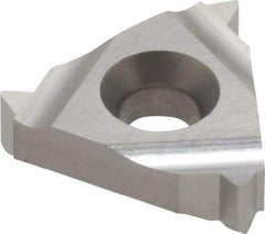 Carmex - 16ER External Right Hand 12 UN Laydown Threading Insert - Grade P30, Uncoated Coated Carbide - Apex Tool & Supply