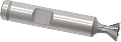 Keo - 3/8" Diam x 3/16" Width of Cut, 60° Included Angle, Cobalt Dovetail Cutter - 3/8" Shank Diam, 2-1/8" Overall Length, Weldon Flat, Uncoated - Apex Tool & Supply