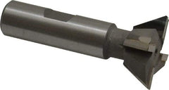 Keo - 1-1/4" Diam x 1/2" Width of Cut, 60° Included Angle, Carbide-Tipped Dovetail Cutter - 5/8" Shank Diam, 2-3/4" Overall Length, 0.02" Corner Radius, Weldon Flat, Uncoated - Apex Tool & Supply