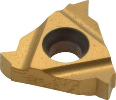 Carmex - 16ER External Right Hand 11.5 NPT Laydown Threading Insert - Grade MXC, TiN Coated Carbide - Apex Tool & Supply