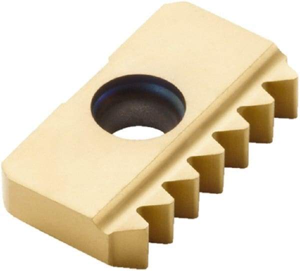 Seco - 14 TPI, Internal/External Thread, Whitworth Standard, 13XMS CP500 Grade Thread Mill Insert - Carbide, TiAlN/TiN Coating - Apex Tool & Supply