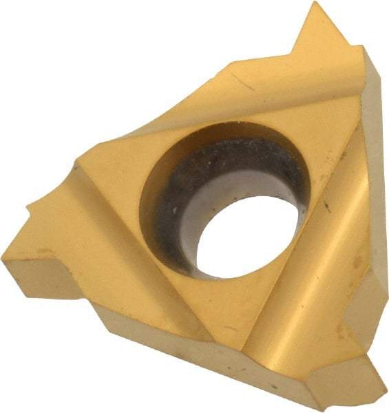 Carmex - 16IR Internal Right Hand 11.5 NPT Laydown Threading Insert - Grade P25C, TiN Coated Carbide - Apex Tool & Supply