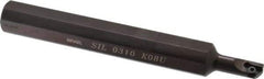 Carmex - Internal Thread, Left Hand Cut, 5/8" Shank Width x 5/8" Shank Height Indexable Threading Toolholder - 5" OAL, 08U IR/L Insert Compatibility, SI Toolholder, Series SIL - Apex Tool & Supply