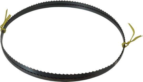 Starrett - 4 TPI, 7' 9" Long x 3/8" Wide x 0.025" Thick, Welded Band Saw Blade - Carbon Steel, Toothed Edge, Raker Tooth Set, Flexible Back, Contour Cutting - Apex Tool & Supply