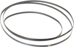 Starrett - 10 TPI, 4' 8-1/2" Long x 1/4" Wide x 0.025" Thick, Welded Band Saw Blade - Carbon Steel, Toothed Edge, Raker Tooth Set, Flexible Back, Contour Cutting - Apex Tool & Supply