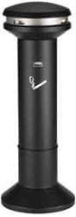 Rubbermaid - 6.7 Gal Stainless Steel Cigarette & Cigar Receptacle - 15-1/2" Wide x 41-1/2" High - Apex Tool & Supply