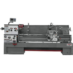 Jet - 18" Swing, 80" Between Centers, 230/460 Volt, Triple Phase Engine Lathe - 7MT Taper, 7-1/2 hp, 25 to 1,800 RPM, 3-1/8" Bore Diam, 40" Deep x 48-7/8" High x 136 -1/8" Long - Apex Tool & Supply