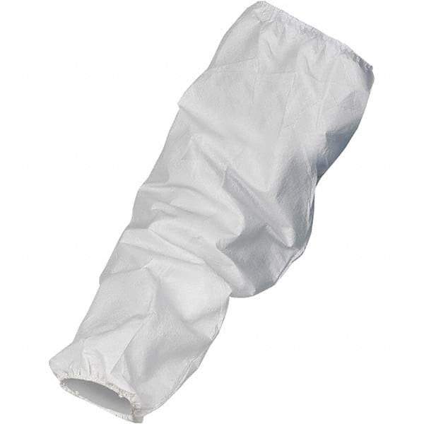 KleenGuard - Size Universal, White Kleenguard Disposable Sleeve - 18" Long Sleeve, Elastic Opening at Both Ends - Apex Tool & Supply
