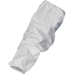KleenGuard - Size Universal, White Kleenguard Disposable Sleeve - 18" Long Sleeve, Elastic Opening at Both Ends - Apex Tool & Supply