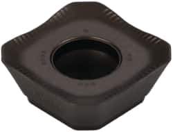 Seco - SEMX1204 ME12 Grade T350M Carbide Milling Insert - TiCN/Al2O3 Finish, 0.187" Thick, 1/2" Inscribed Circle - Apex Tool & Supply