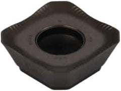 Seco - SEMX1204 ME12 Grade T350M Carbide Milling Insert - TiCN/Al2O3 Finish, 0.187" Thick, 1/2" Inscribed Circle - Apex Tool & Supply