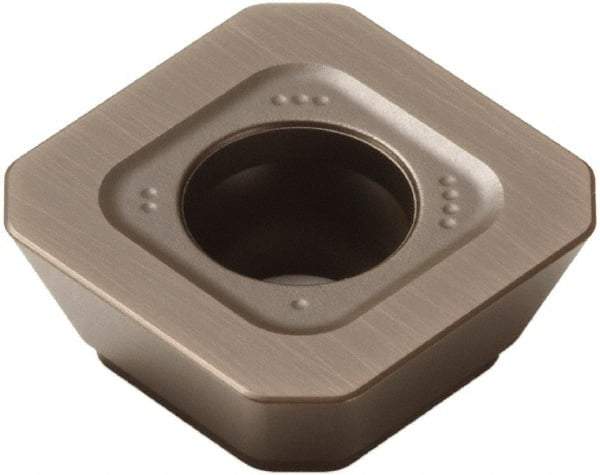 Seco - SEEX1204 MD18 Grade T350M Carbide Milling Insert - TiCN/Al2O3 Finish, 0.187" Thick, 1/2" Inscribed Circle - Apex Tool & Supply