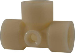Green Leaf - 3/4 x 1/4" Nylon Plastic Pipe Tee - FIPT x FIPT x FIPT x FIPT End Connections - Apex Tool & Supply