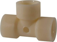 Green Leaf - 1 x 1/4" Nylon Plastic Pipe Tee - FIPT x FIPT x FIPT x FIPT End Connections - Apex Tool & Supply