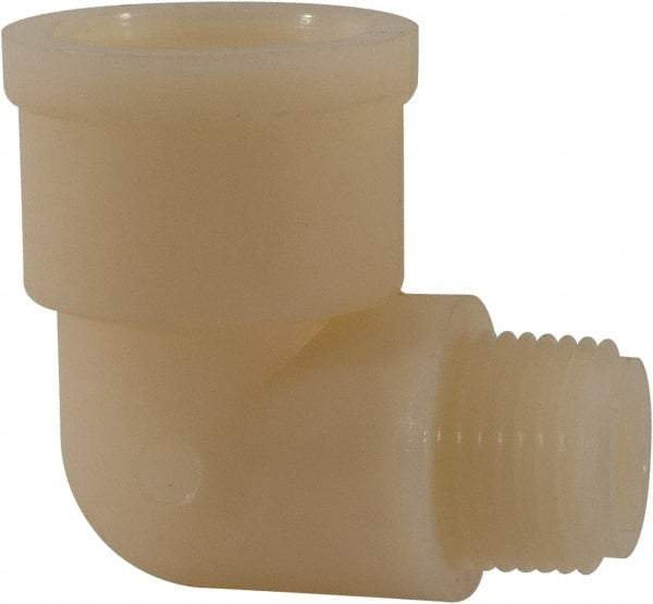 Green Leaf - 3/4 x 1/2" Nylon Plastic Pipe 90° Street Elbow - MIPT x FIPT End Connections - Apex Tool & Supply