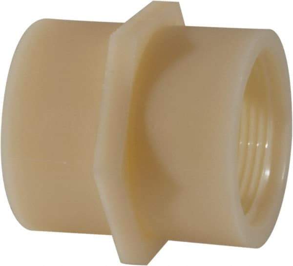 Green Leaf - 1-1/4" Nylon Plastic Pipe Coupling - FIPT x FIPT End Connections - Apex Tool & Supply