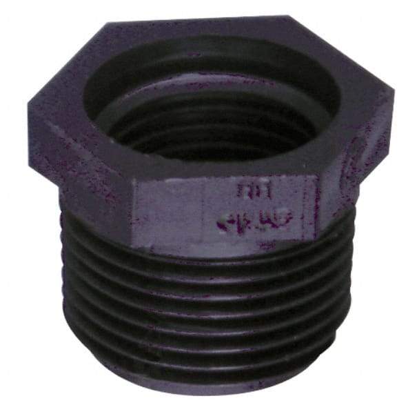 Green Leaf - 2 x 1-1/4" Nylon Plastic Pipe Reducer Bushing - MPT x FPT End Connections - Apex Tool & Supply