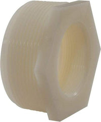 Green Leaf - 3 x 2" Nylon Plastic Pipe Reducer Bushing - MPT x FPT End Connections - Apex Tool & Supply
