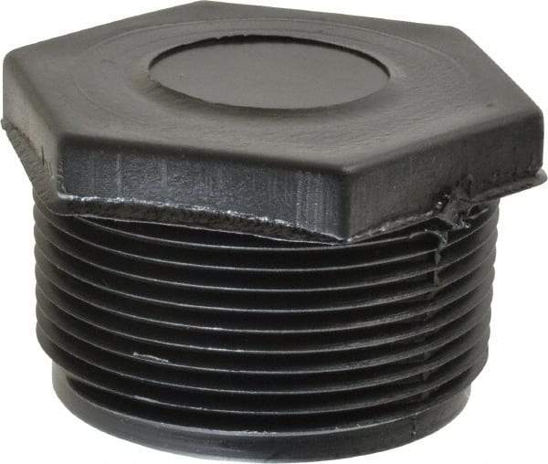 Green Leaf - 1-1/2" Polypropylene Plastic Pipe Plug - MIPT End Connections - Apex Tool & Supply