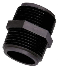 Green Leaf - 2" Polypropylene Plastic Pipe Hex Nipple - MIPT x MIPT End Connections - Apex Tool & Supply