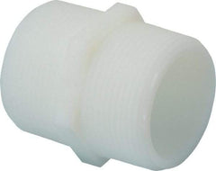 Green Leaf - 1-1/2" Nylon Plastic Pipe Hex Nipple - MIPT x MIPT End Connections - Apex Tool & Supply