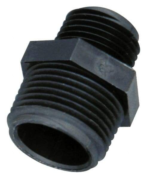 Green Leaf - 1/2 x 1/4" Nylon Plastic Pipe Reducer Nipple - MIPT x MIPT End Connections - Apex Tool & Supply