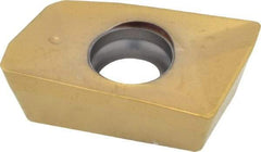 Seco - XOMX180608 MD15 Grade F40M Carbide Milling Insert - TiAlN/TiN Finish, 1/4" Thick, 0.031" Corner Radius - Apex Tool & Supply