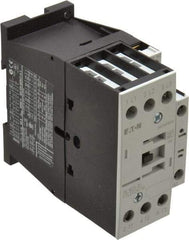 Eaton Cutler-Hammer - 3 Pole, 24 Coil VAC, 40 Amp, Nonreversible Open Enclosure IEC Contactor - 1 Phase hp: 2 at 115 V, 3 at 200 V, 5 at 230 V, 3 Phase hp: 10 at 230 V, 15 at 460 V, 20 at 575 V, 7.5 at 200 V, 25 Amp Inductive Load Rating Listed - Apex Tool & Supply