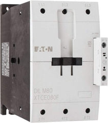 Eaton Cutler-Hammer - 3 Pole, 24 to 27 Coil VDC, 125 Amp, Nonreversible Open Enclosure IEC Contactor - 1 Phase hp: 15 at 200 V, 15 at 230 V, 7.5 at 115 V, 3 Phase hp: 25 at 200 V, 30 at 230 V, 60 at 460 V, 75 at 575 V, 80 Amp Inductive Load Rating Listed - Apex Tool & Supply