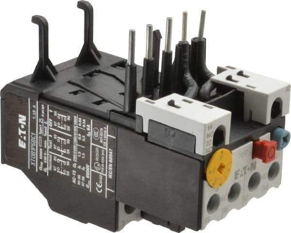Eaton Cutler-Hammer - 1 to 1.6 Amp, 690 VAC, Thermal IEC Overload Relay - Trip Class 10, For Use with 7-15 A Contactors - Apex Tool & Supply
