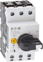 Eaton Cutler-Hammer - 20 Amp, IEC, Open Pushbutton Manual Motor Starter - 45mm Wide x 94mm Deep x 3.6667" High, 15 hp at 600 V & 5 hp at 200 V, CE Approved, CSA Certified, DIN VDE, EN/IEC, UL 508 Type E Compliant & UL Listed - Apex Tool & Supply