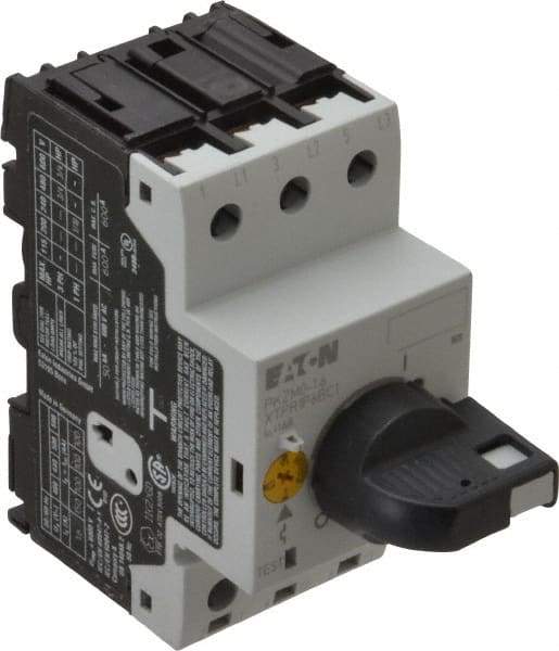 Eaton Cutler-Hammer - 1.6 Amp, IEC, Open Pushbutton Manual Motor Starter - 45mm Wide x 94mm Deep x 3.6667" High, 3/4 hp at 480/600 V, CE Approved, CSA Certified, DIN VDE, EN/IEC, UL 508 Type E Compliant & UL Listed - Apex Tool & Supply