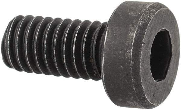 Holo-Krome - M4x0.70 Metric Coarse Hex Socket Drive, Low Socket Cap Screw - Grade 10.9 Alloy Steel, Black Oxide Finish, Fully Threaded, 8mm Length Under Head - Apex Tool & Supply