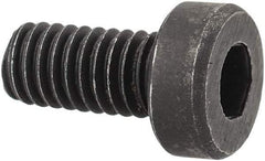 Holo-Krome - M4x0.70 Metric Coarse Hex Socket Drive, Low Socket Cap Screw - Grade 10.9 Alloy Steel, Black Oxide Finish, Fully Threaded, 8mm Length Under Head - Apex Tool & Supply