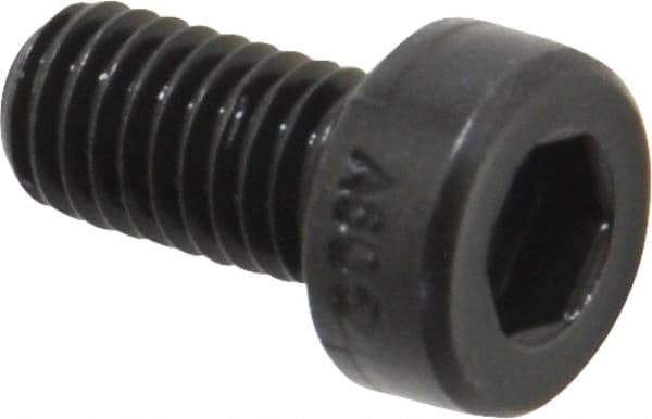Holo-Krome - M5x0.80 Metric Coarse Hex Socket Drive, Low Socket Cap Screw - Grade 10.9 Alloy Steel, Black Oxide Finish, Fully Threaded, 10mm Length Under Head - Apex Tool & Supply